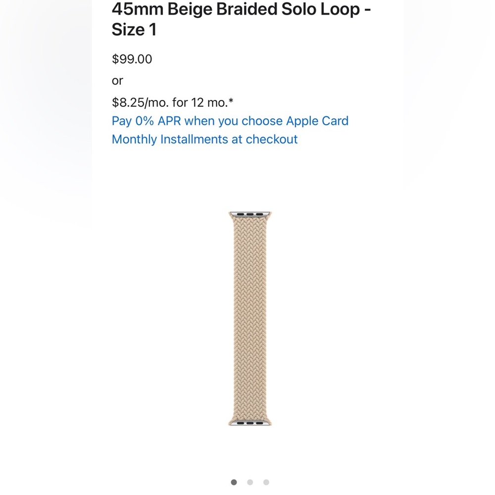 Braided Apple Watch Band 45mm watch
